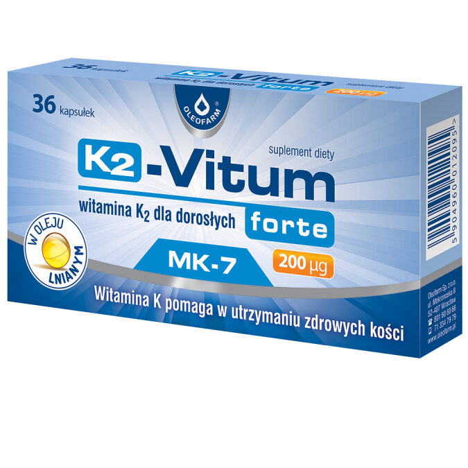 Opakowanie produktu K2-Vitum Forte 200µg