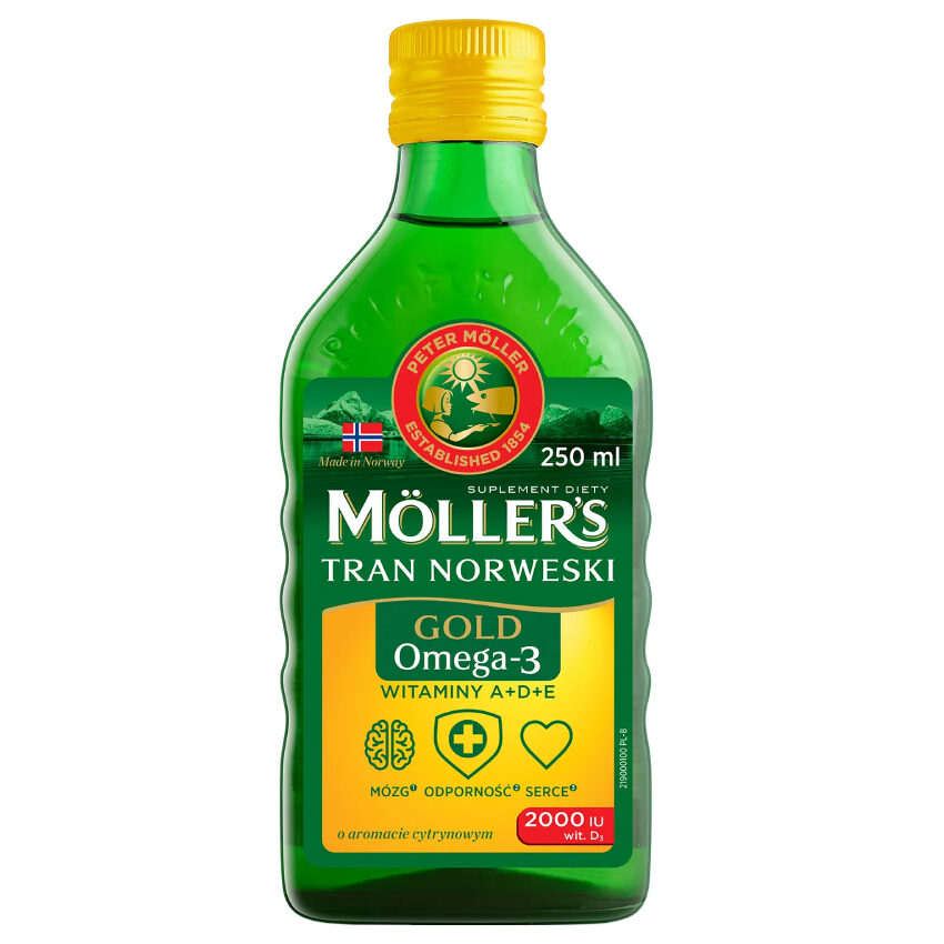 Opakowanie produktu Möller’s Gold Tran Norweski