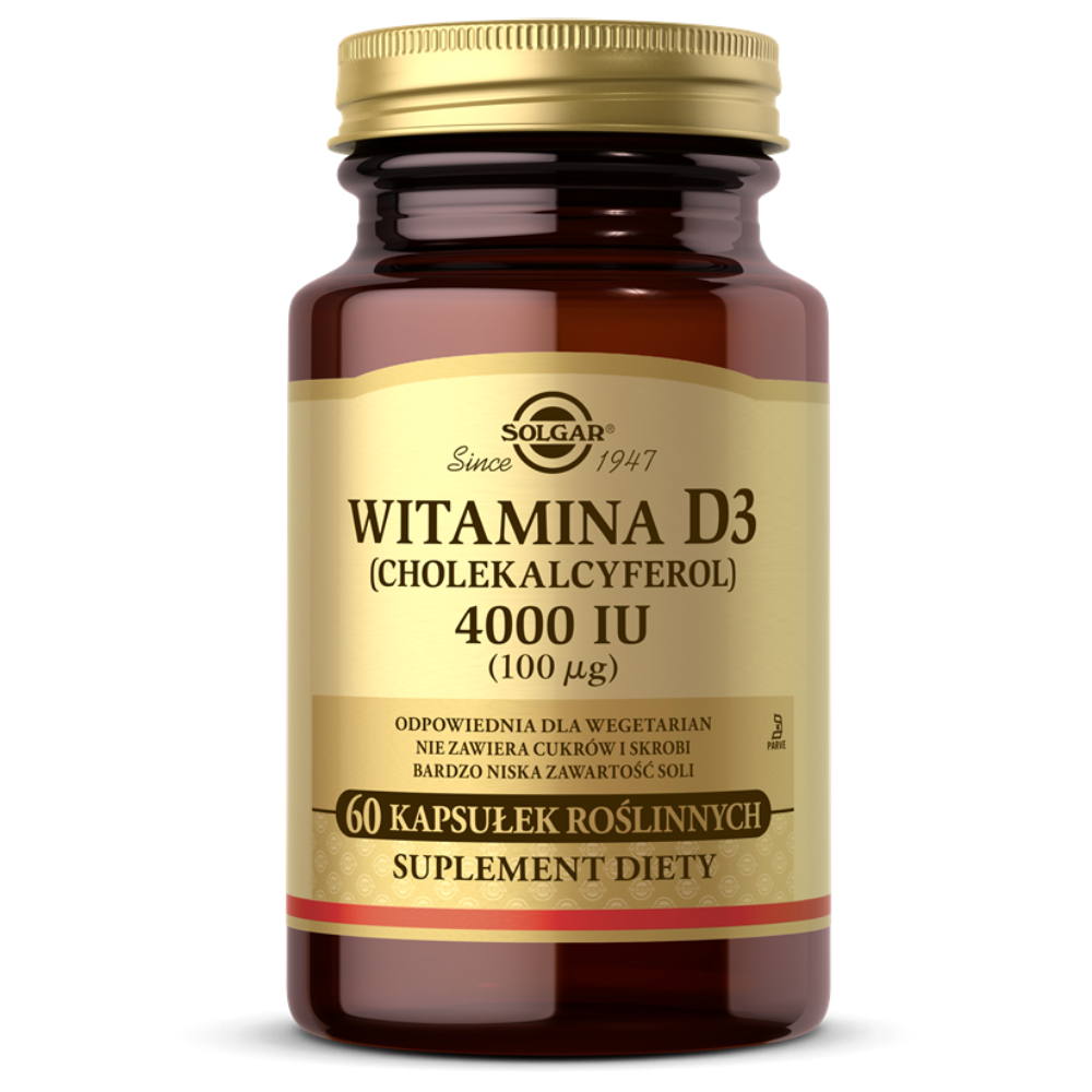 Opakowanie produktu Solgar Witamina D3 4000IU