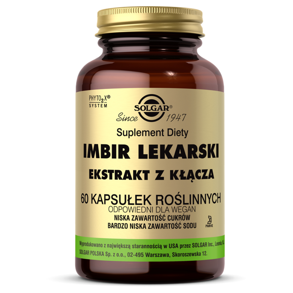 Opakowanie produktu Solgar Imbir lekarski